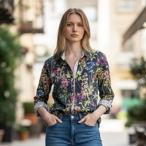Sundance Cino Floral Button Down Shirt